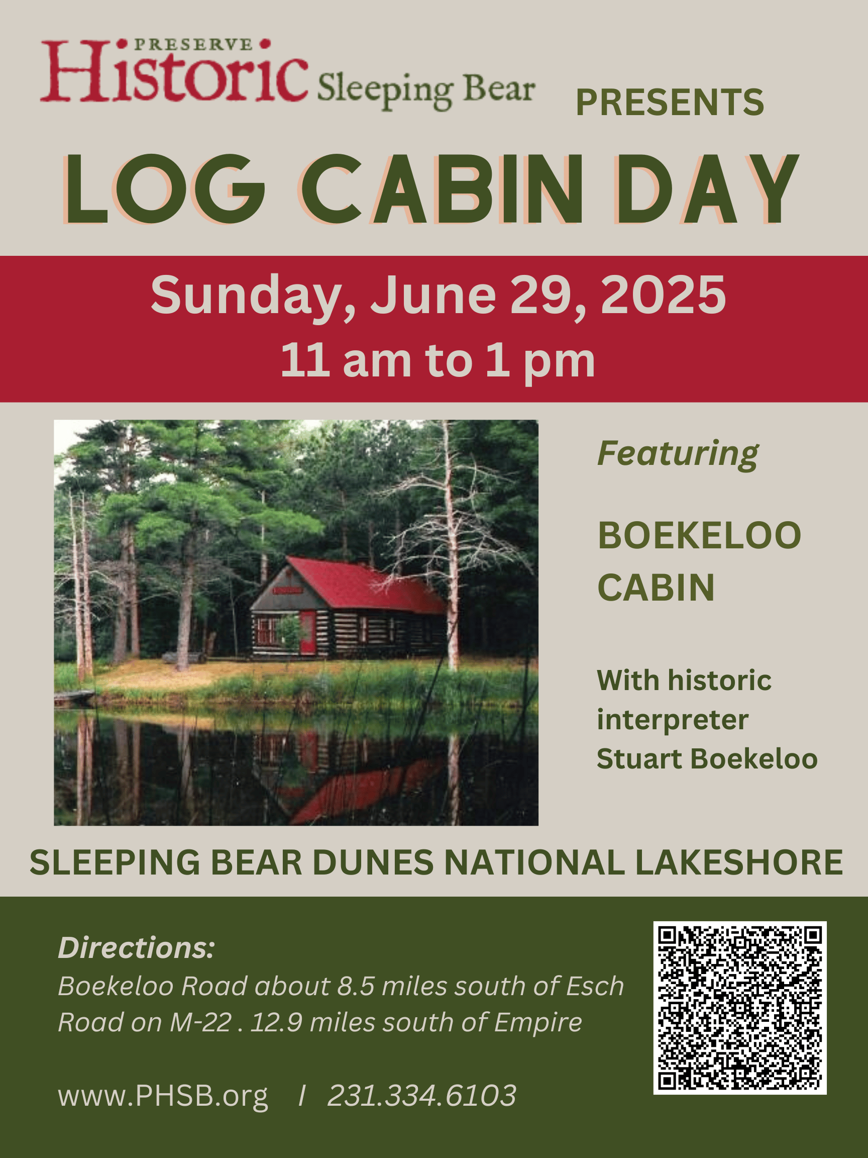 2025 Log Cabin QR